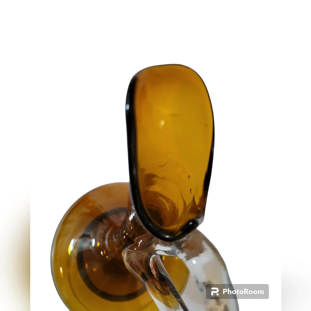 Art Glass Vintage Italian MCM Decanter
